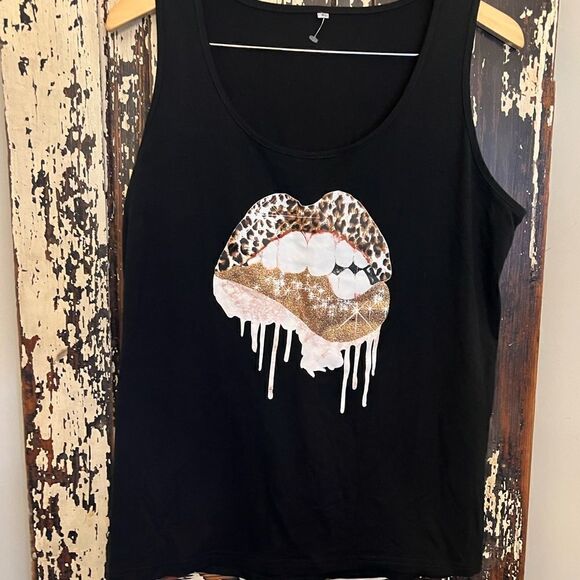 Women’s NWOT mouth tank top.  Size XL. - Picture 1 of 6